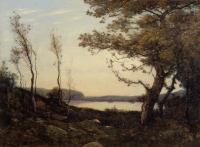 Henri-Joseph Harpignies - Landscape with Lake